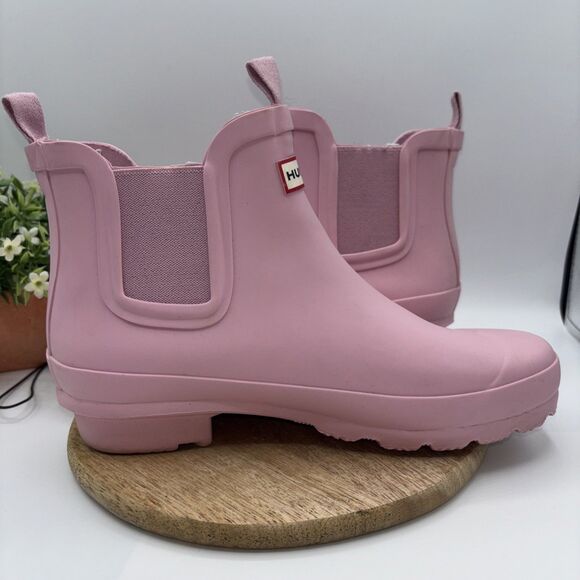 Hunter Short 5.5" Tall Rain Boots Rubber Pink- Women’s Size 4B/5G (US) Outdoor - Picture 6 of 16